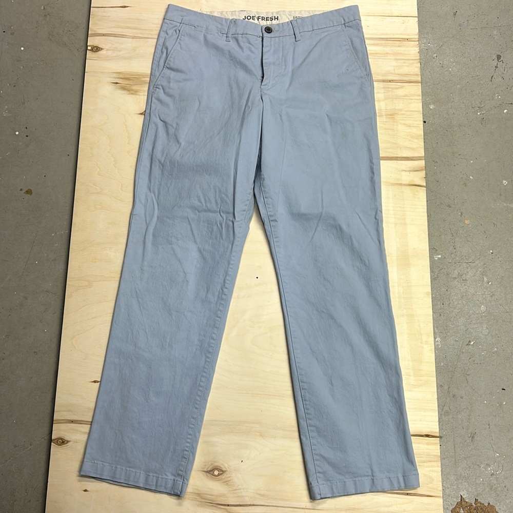 Joe Fresh dress pant/chino powder blue 34/32